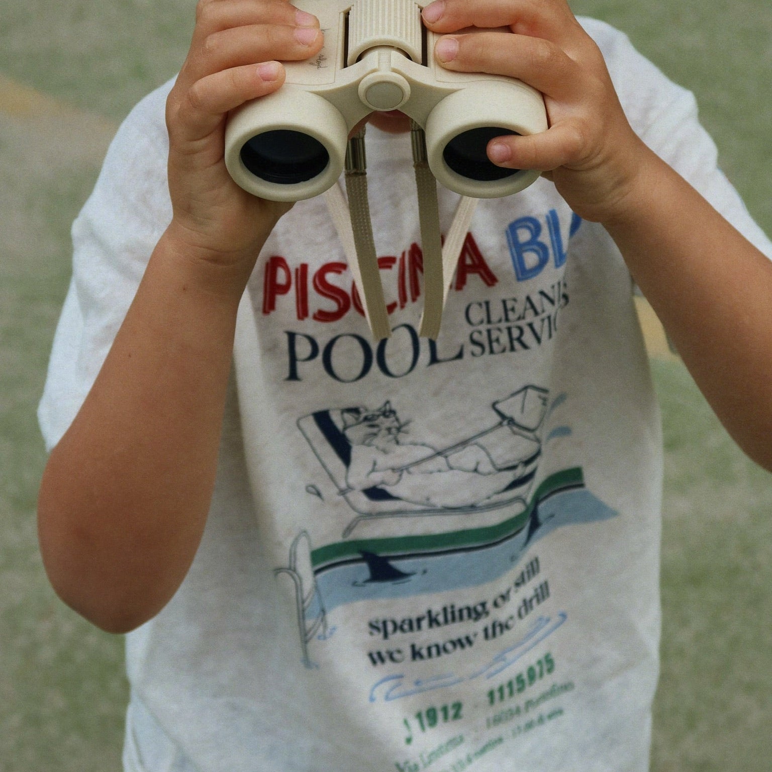 KONGES SLOJD ERA TEE: OFF WHITE / PISCINA