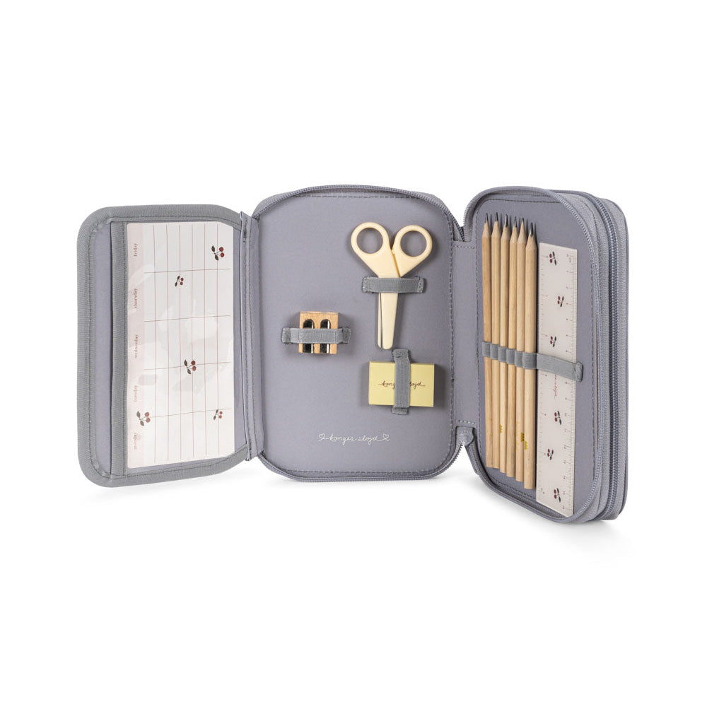 KONGES SLOJD CLOVER PENCIL CASE: SLEET