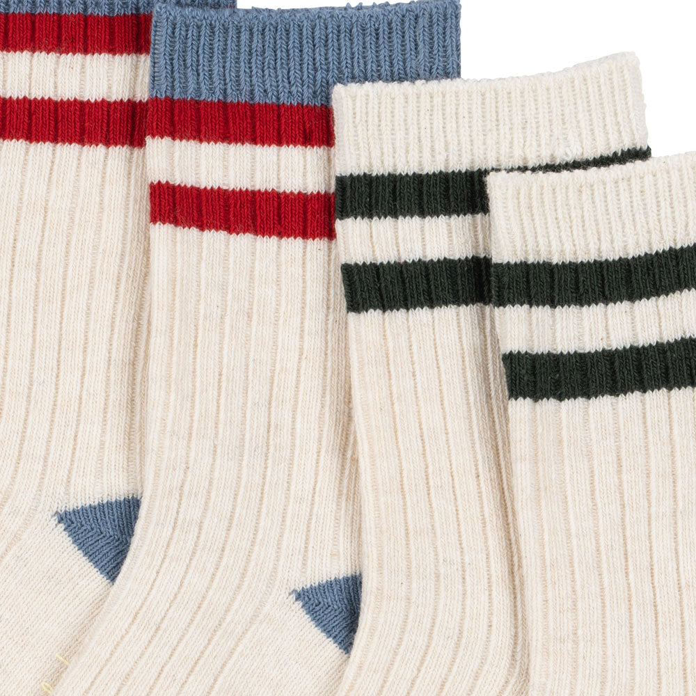 KONGES SLOJD RIB SOCKS 2PC: PEARL BLUE