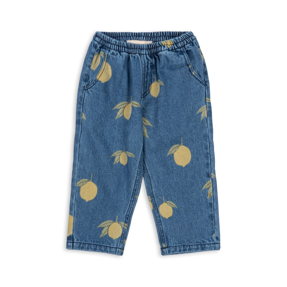 KONGES SLOJD MAGOT PANTS: LEMON DENIM