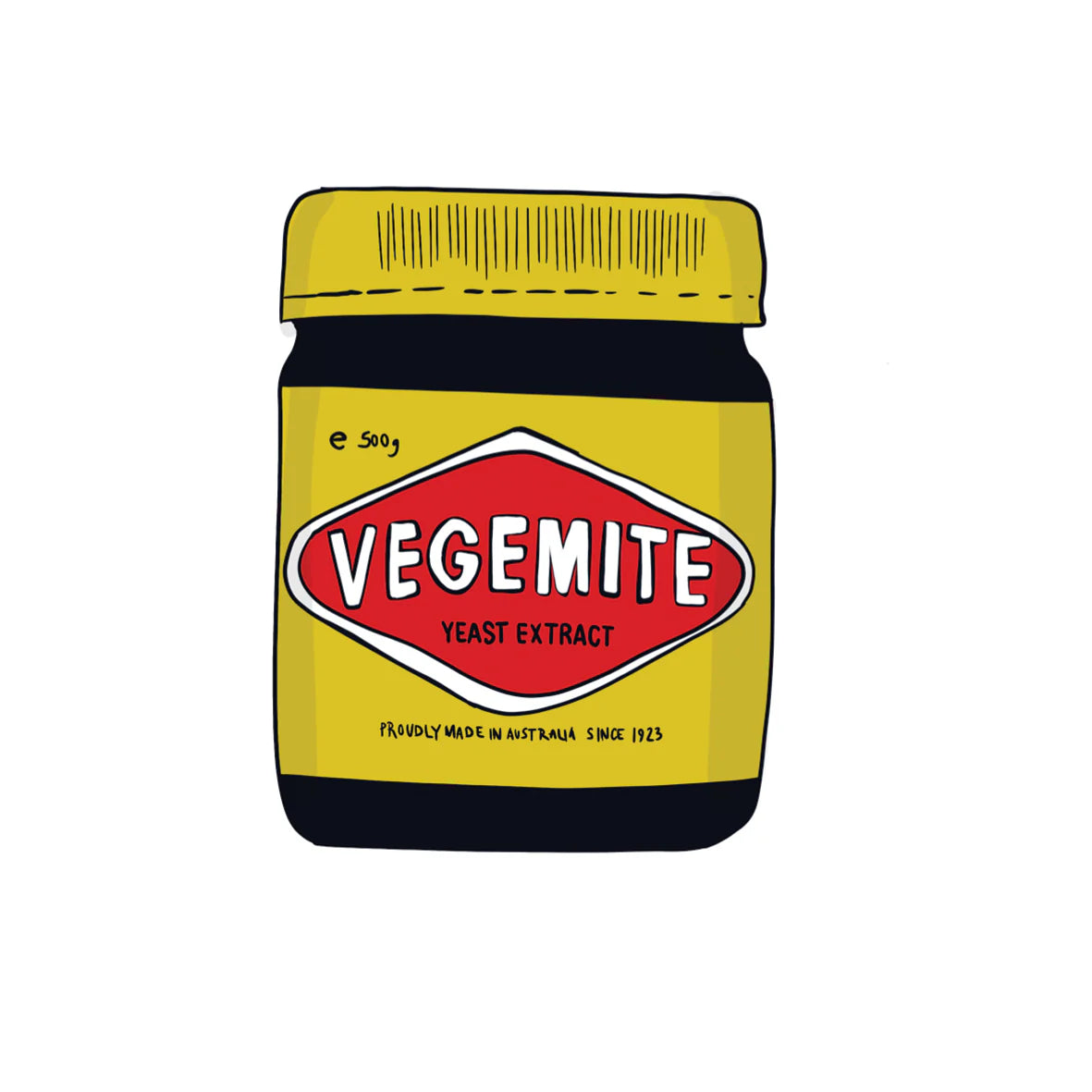 BIG BITE STUDIOS FUN FOODIE MAGNET: VEGEMITE