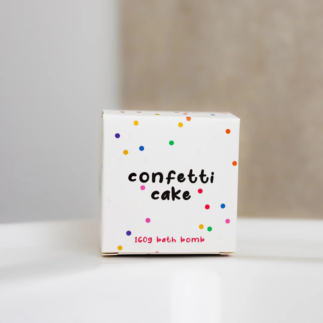WILD EMERY CUBE BATH BOMB: CONFETTI CAKE