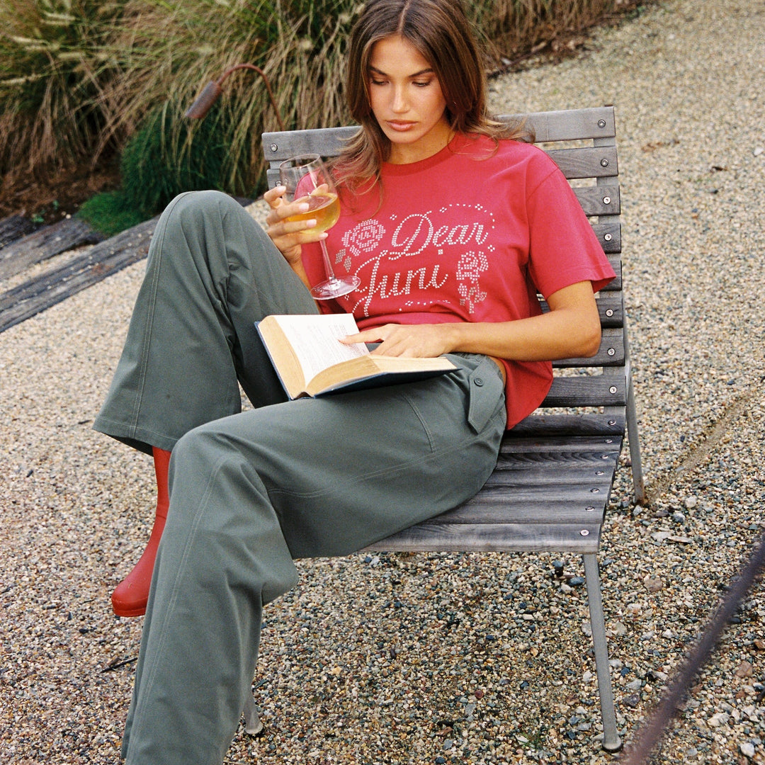 JUNI WOMENS ADELLE PANT (REGULAR): OLIVE