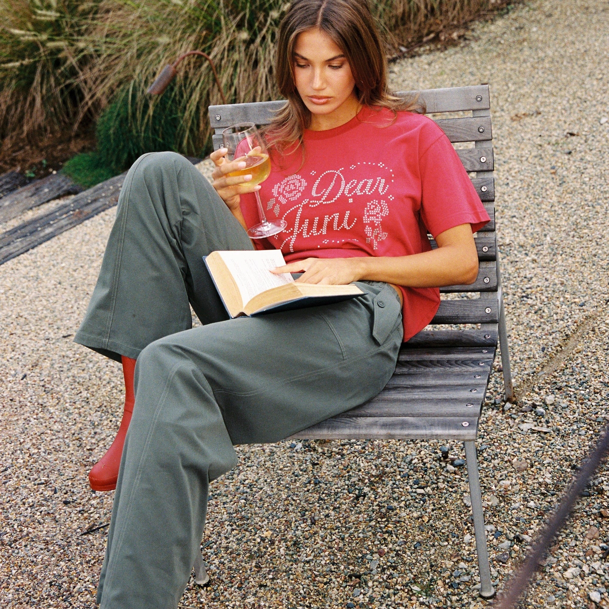 JUNI WOMENS ADELLE PANT (REGULAR): OLIVE