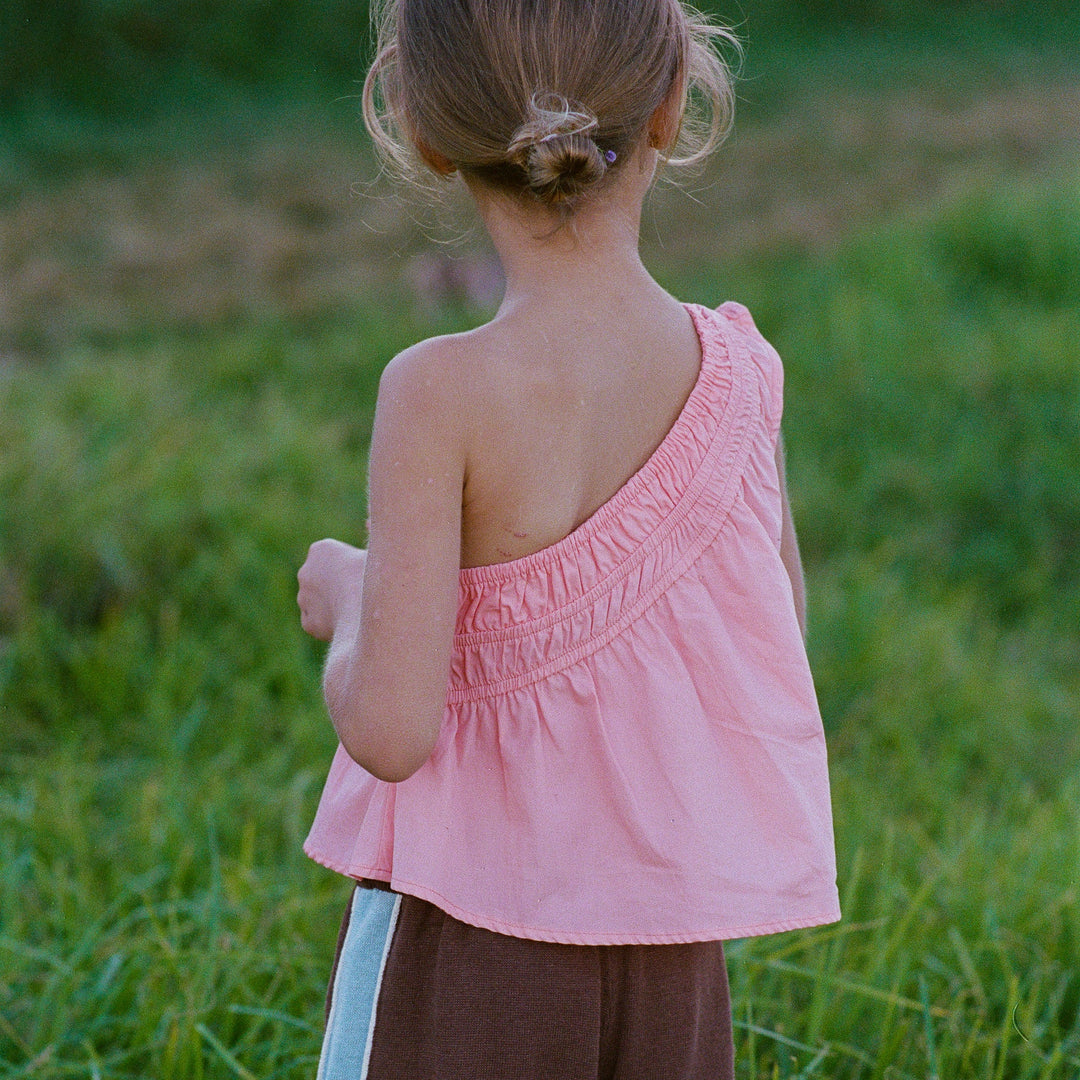 ILLOURA THE LABEL KIRRA TOP: FLAMINGO