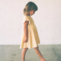 ILLOURA THE LABEL BLOSSOM DRESS: BUTTER