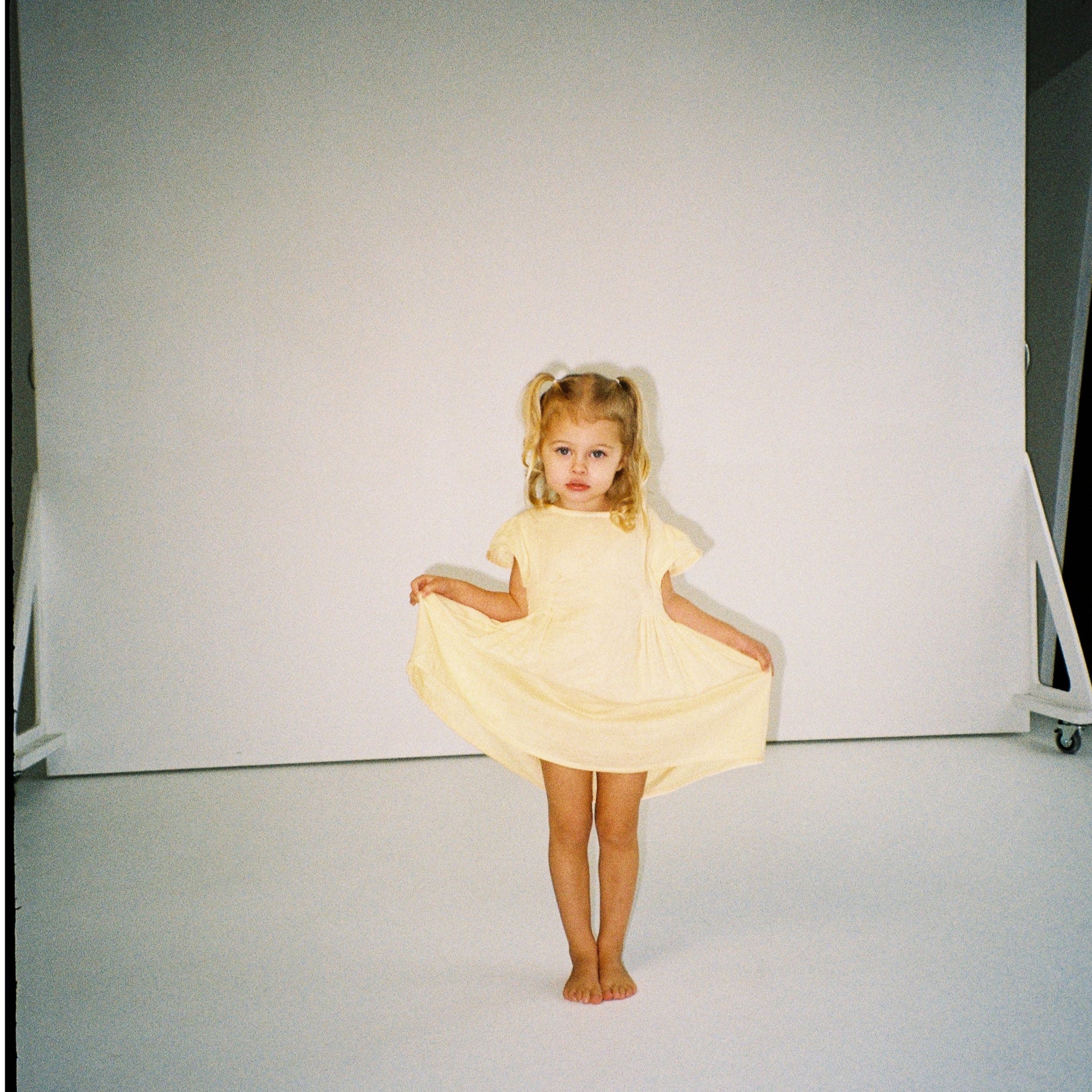 ILLOURA THE LABEL BLOSSOM DRESS: BUTTER