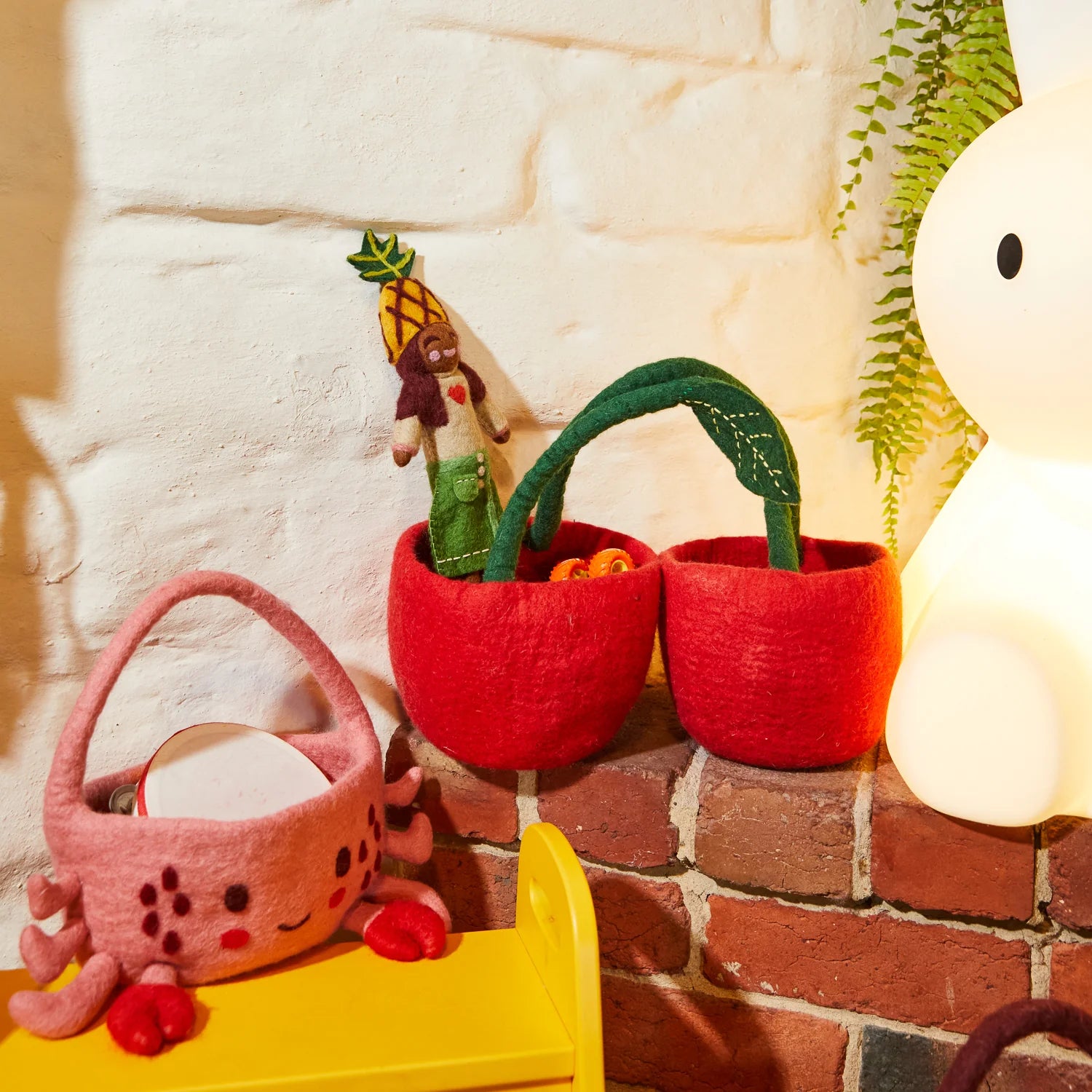 SAGE & CLARE ROSELLA FELT BASKET