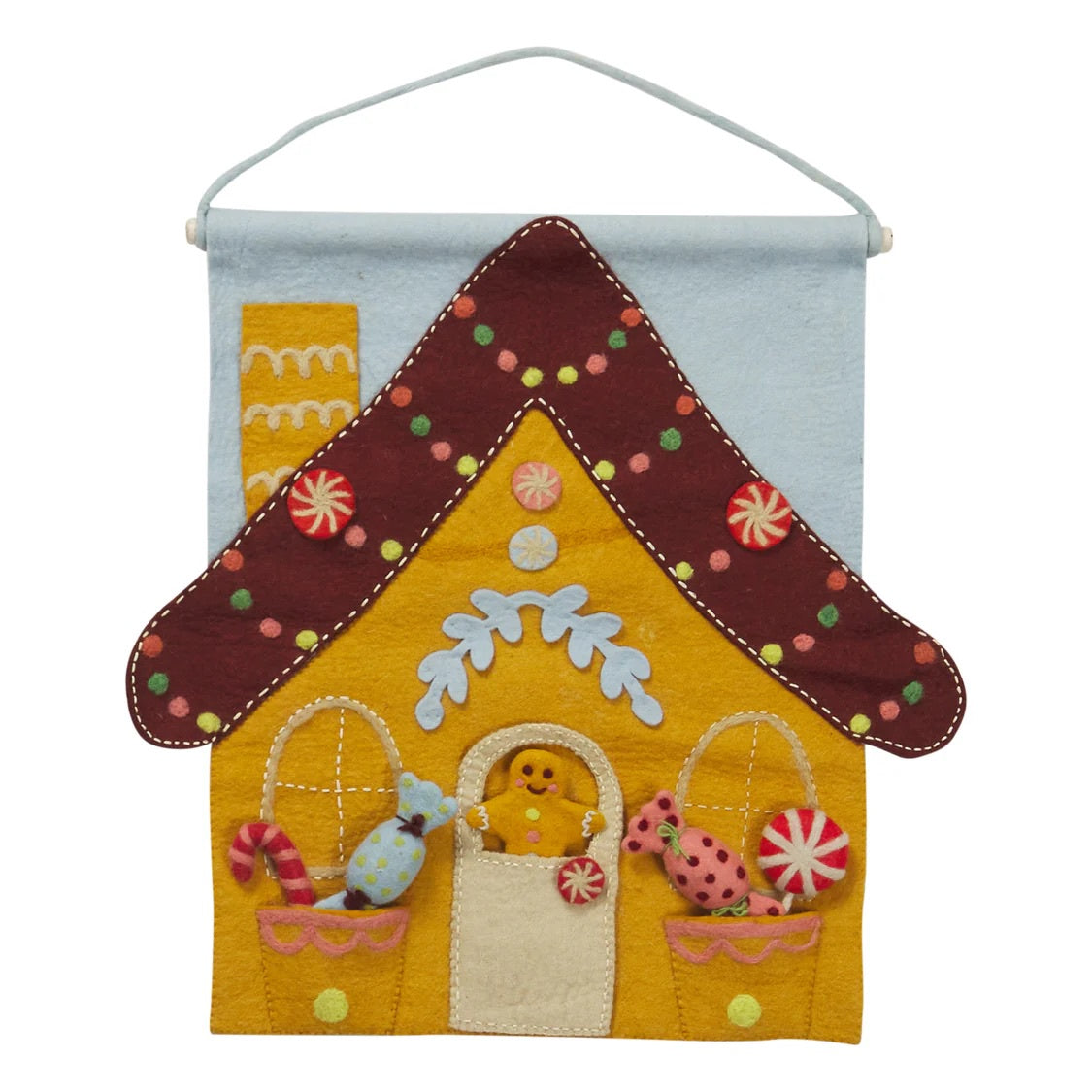 SAGE & CLARE LYON GINGERBREAD HOUSE WALL HANGING