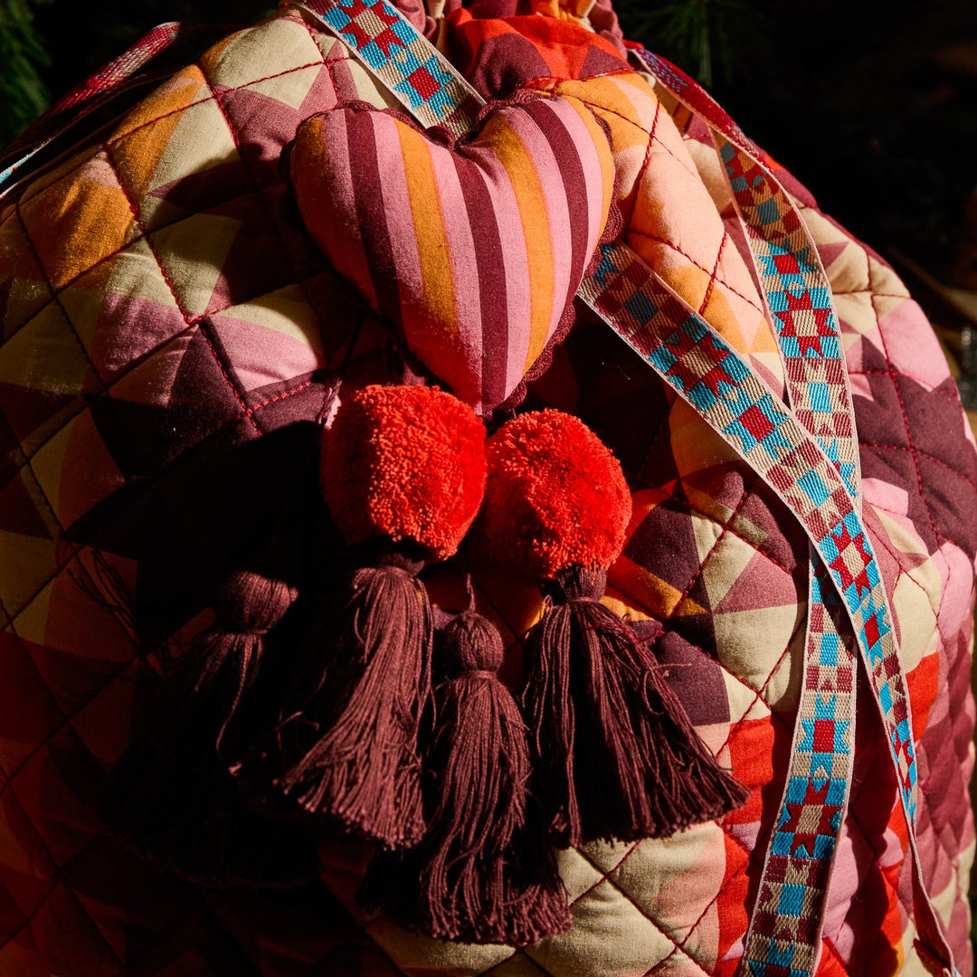 SAGE &amp; CLARE MATILDA SANTA SACK, POPPY