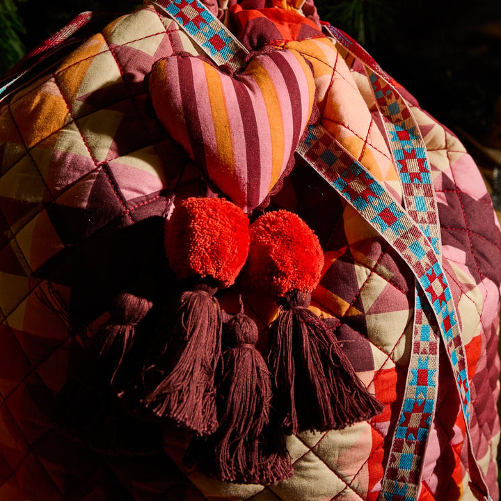 SAGE &amp; CLARE MATILDA SANTA SACK, POPPY
