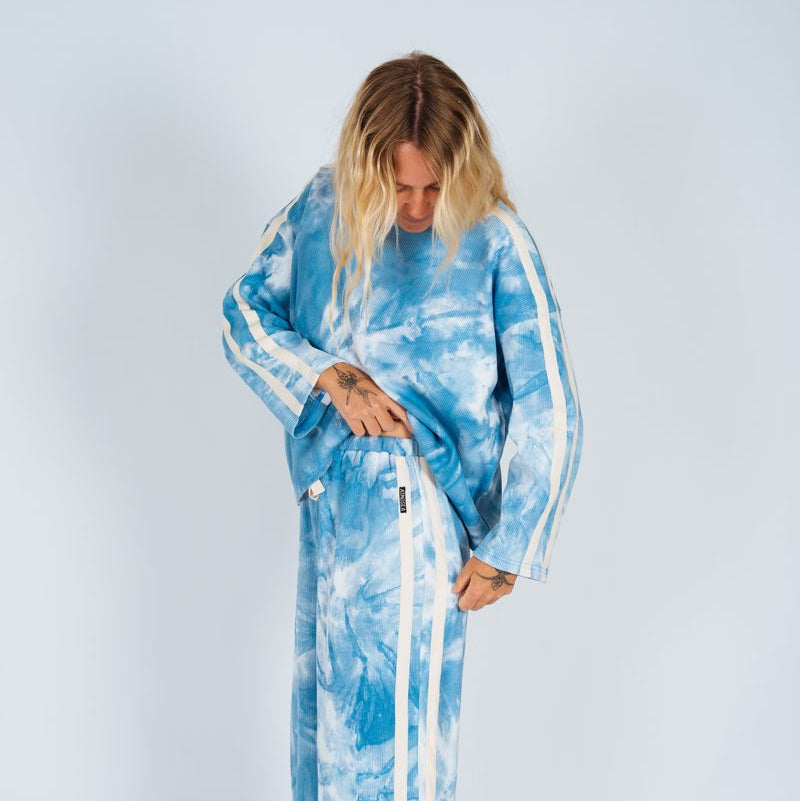 ATMOSEA LOUNGE L/S TEE: CLOUD TIE DYE