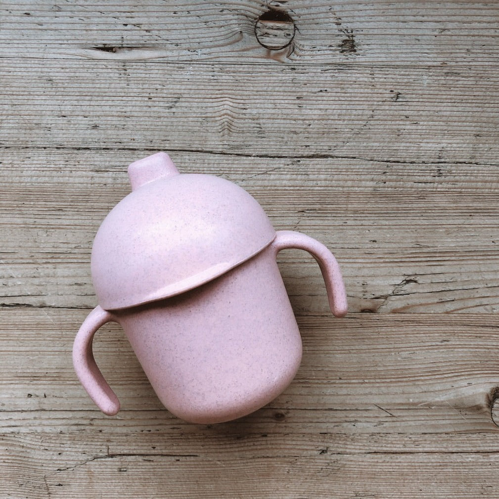 L+L WHEAT SIPPY CUP: ROSE