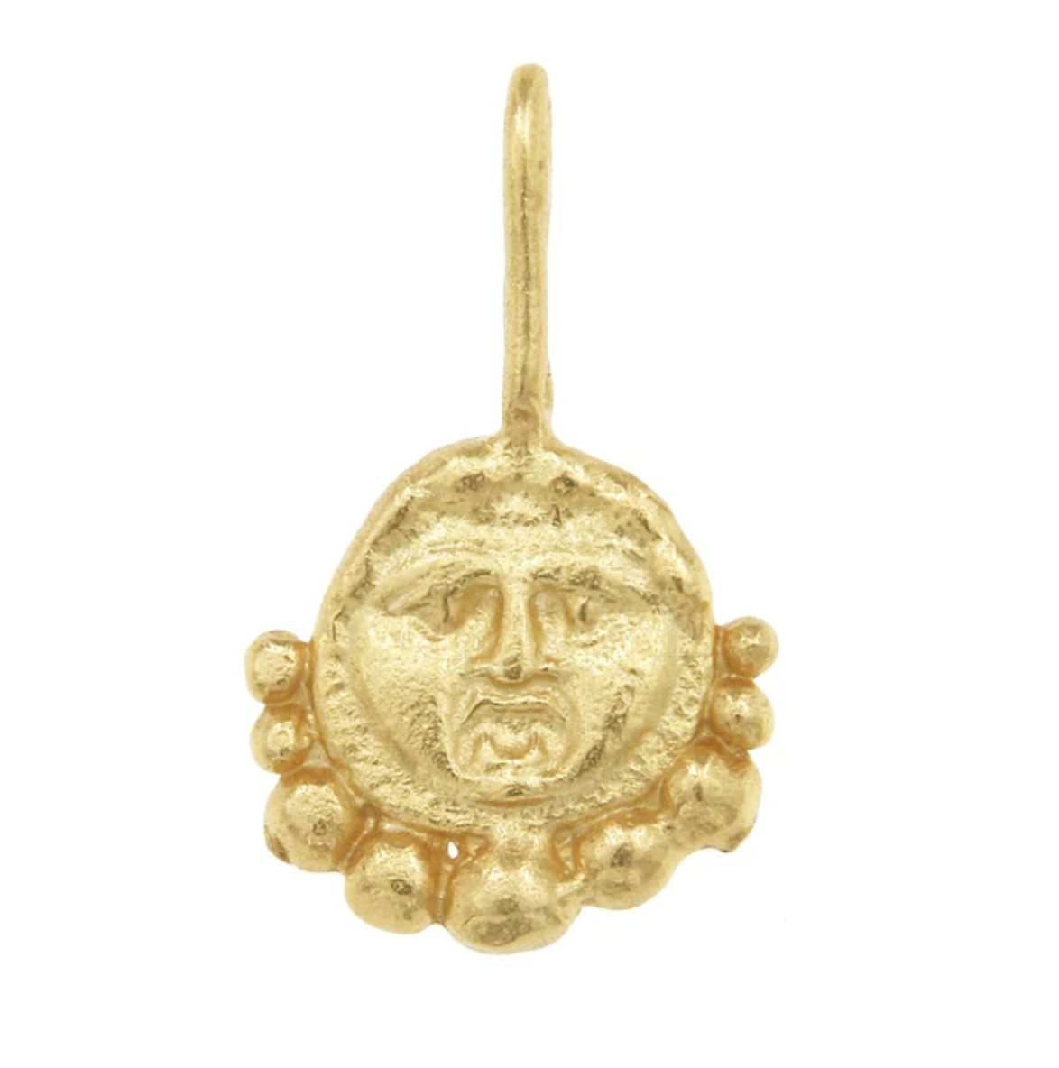 CLEOPATRA'S BLING GORGONEION PROTECTION NECKLACE: GOLD