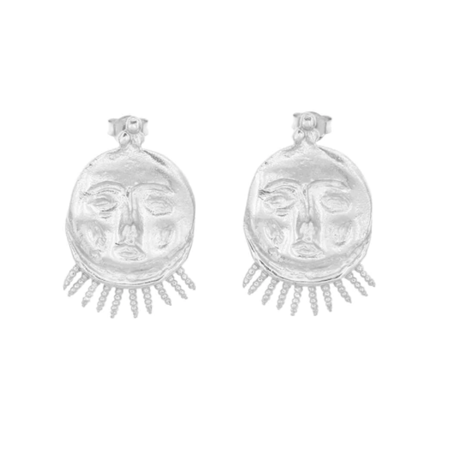 CLEOPATRA'S BLING COSMOS EARRINGS: SILVER