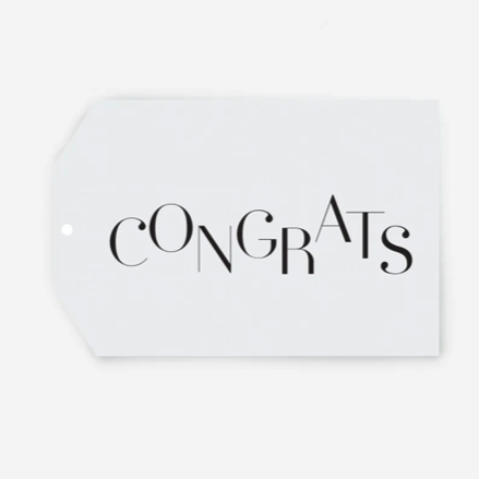 FATHER RABBIT CONGRATS GIFT TAG