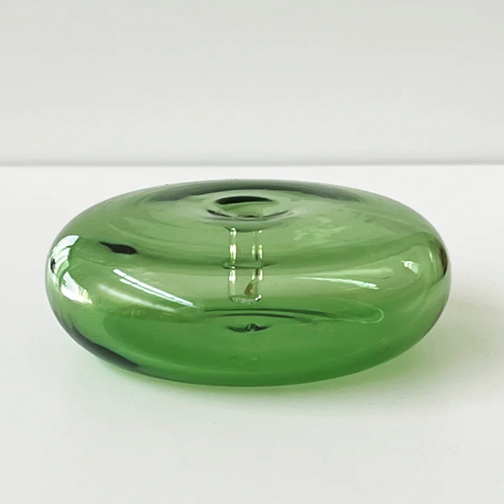 THIS IS INCENSE GLASS VESSEL INCENSE HOLDER: GREEN