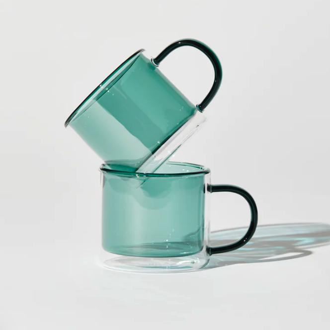 HOUSE OF NUNU DOUBLE TROUBLE CUP SET: TEAL