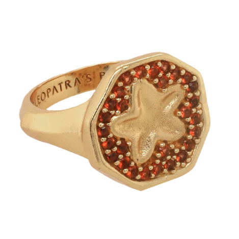 CLEOPATRA'S BLING ENDYMION RING: RED