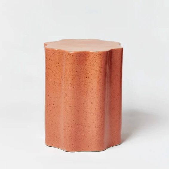 BONNIE AND NEIL WAVE SIDE TABLE: SPECKLE CLAY