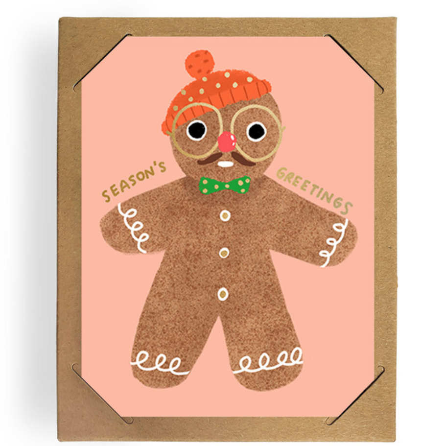 CZ GINGERBREAD GUY SET OF 8 CARDS