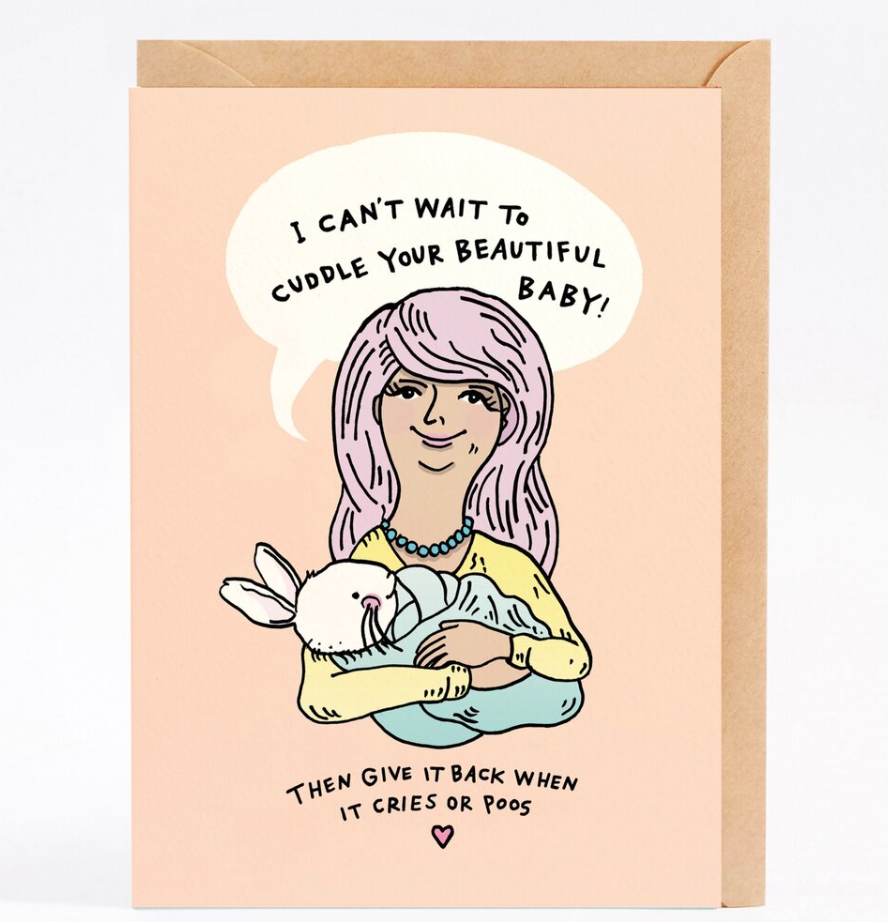 WALLY BABY CUDDLE CARD