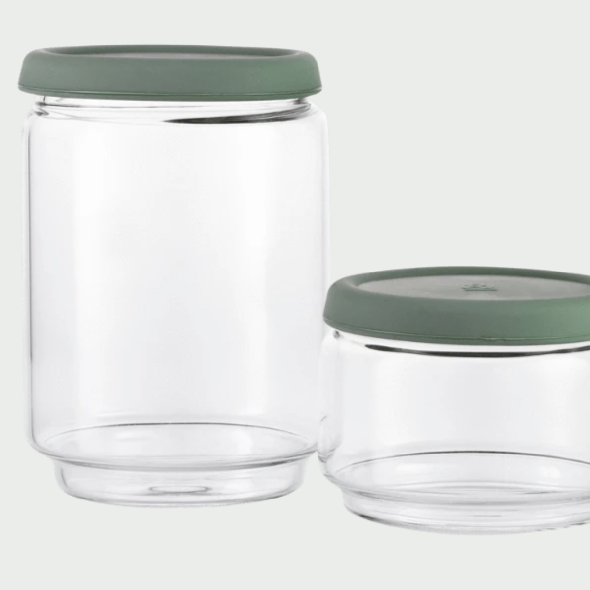 SEED & SPROUT BYRON PANTRY JAR SILICONE LIDS: PISTACHIO