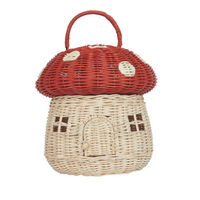 OLLI ELLA MUSHROOM BASKET: RED