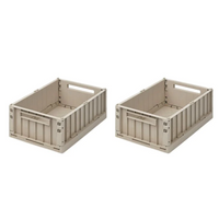 LIEWOOD WESTON 2 PACK STORAGE BOX: MED / SANDY