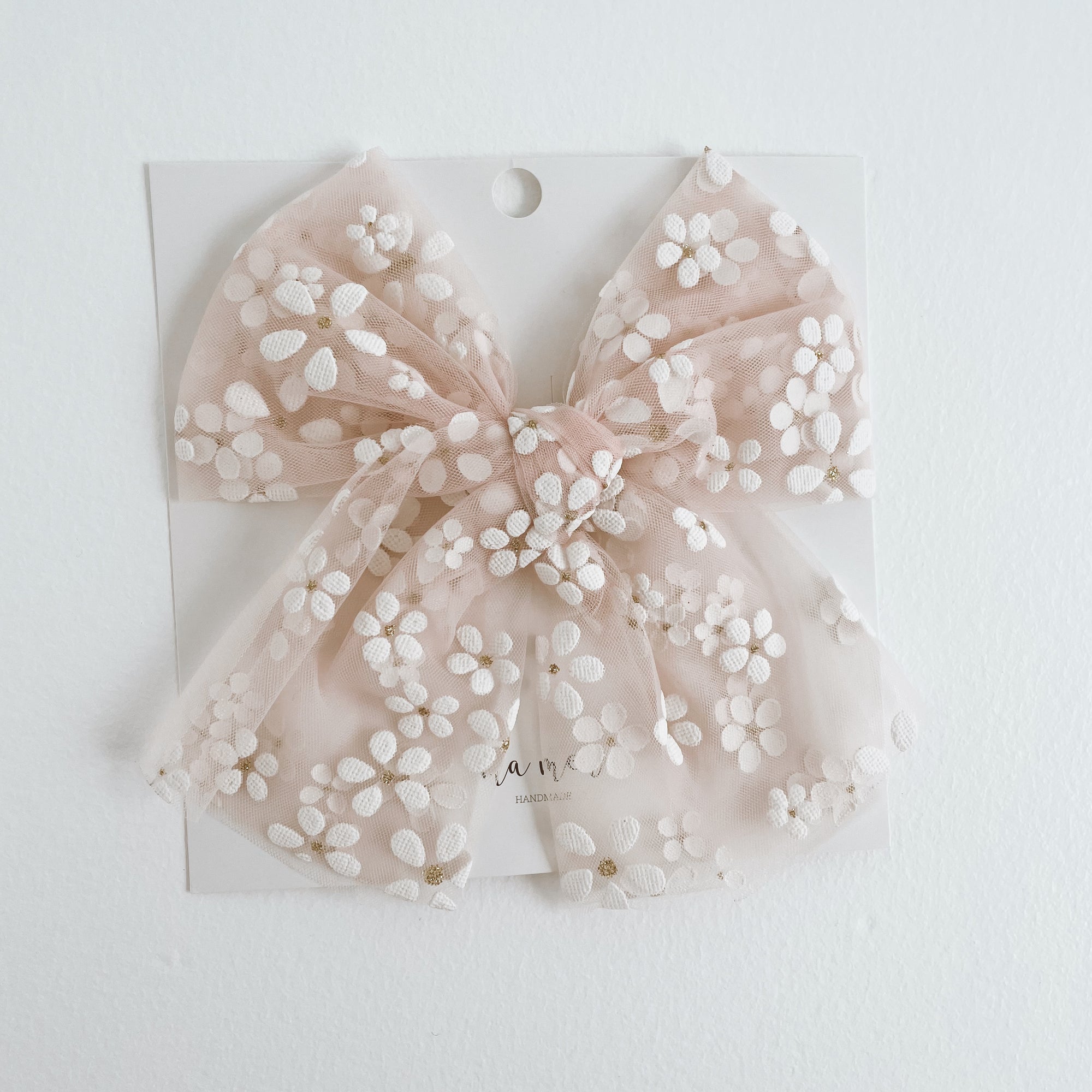 MA MER VALENTINA PARTY BOWS: PINK FLOWERS