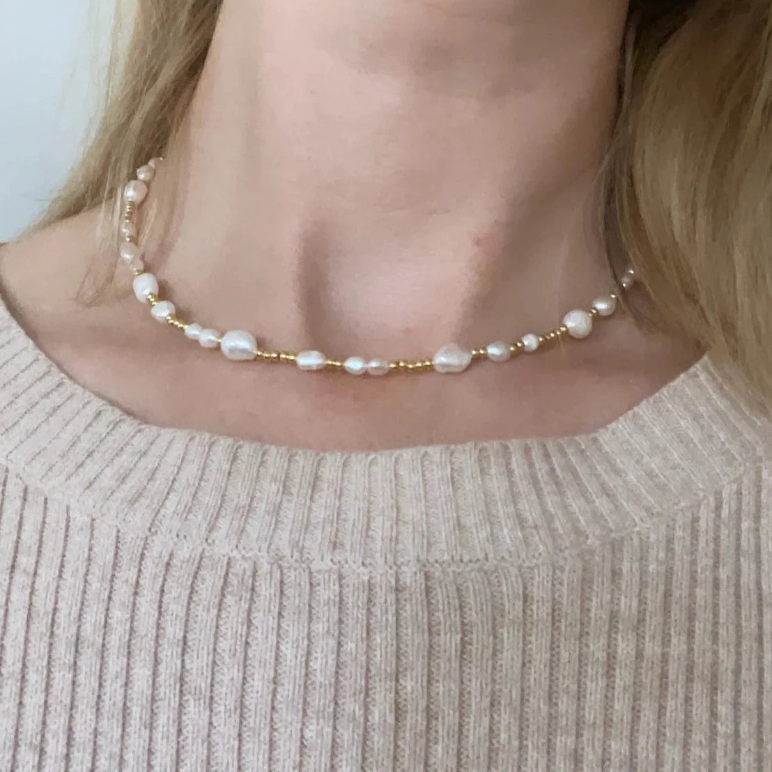 SUN SOUL WANDERLUST PEARL NECKLACE