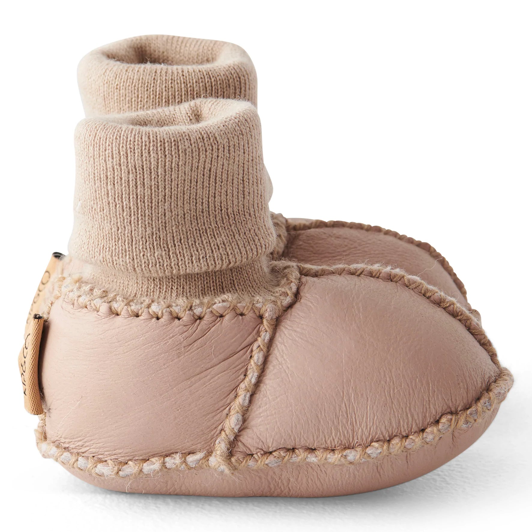 KIP & CO BABY BOOTS: NATURAL ALMOND