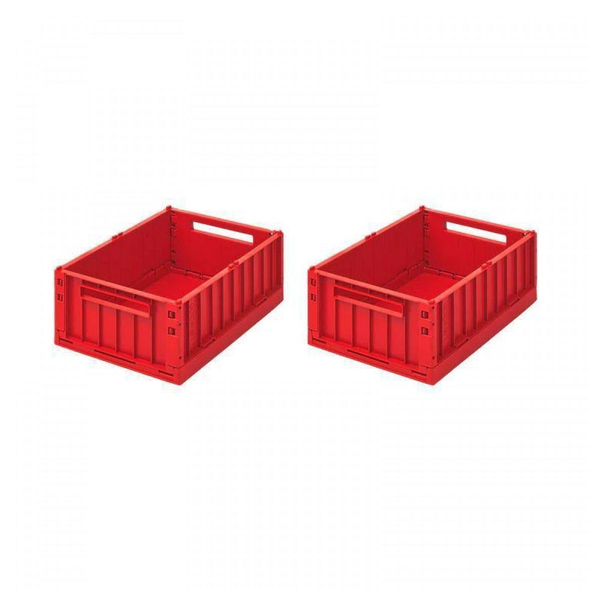 LIEWOOD WESTON 2 PACK STORAGE BOX: MED / APPLE RED